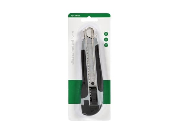 Hobbykniv 18mm Lås & Gummigreb - (12 stk.)