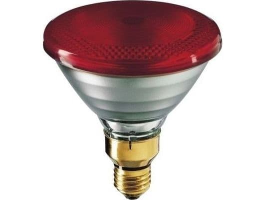Philips PAR38 E27 175W IR-lämpölamppu, punainen