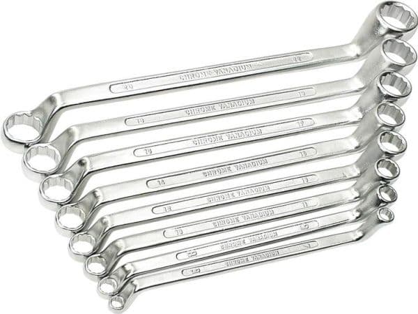 BRÜDER MANNESMANN M 140-08DIN, Krom-vanadium-stål, Rustfrit stål, Krom-vanadium, Rustfrit stål, 8 stk