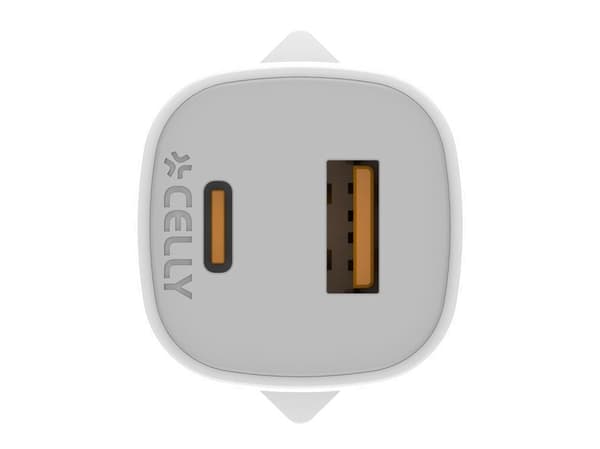Celly UPTC1USB1USBC25, Innendørs, USB, Hvit