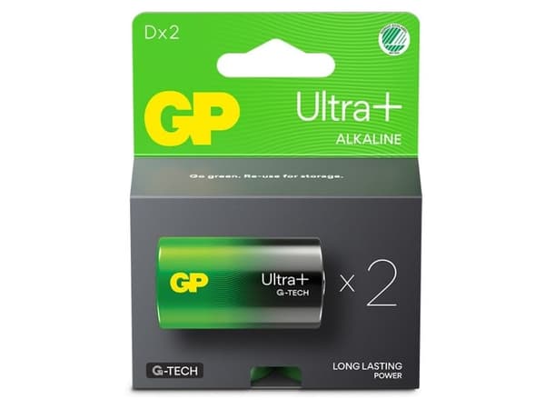 GP Ultra Plus alkaliparisto D 13AUP/LR20 2-pack 2-pack