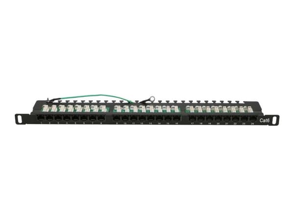 Extralink - Patch-panel - rackmontering - CAT 6 - UTP - RJ-45 X 24 - 0.5U - 19"