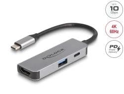 Delock - Dokkingstasjon - USB-C / Thunderbolt 3 / Thunderbolt 4 - HDMI