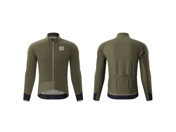 Rockbros YDWT014 cykeljacka vinterfleece dubbellagers storlek M - grön