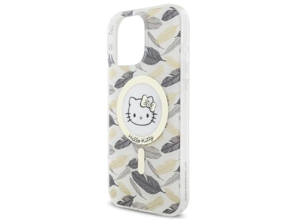 Hello Kitty IML Golden Leaves MagSafe Case for iPhone 16 Pro Max - White