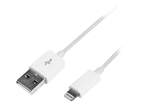 LogiLink - Lightning-kabel - Lightning hann til USB hann - 1 m - hvit