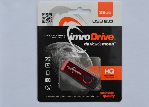 IMRO AXIS/32G USB, 32 GB, 2.0, Svivel, Rød