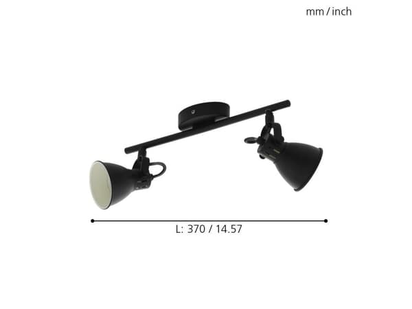 EGLO SERAS SPOT 2X240 LM SORT