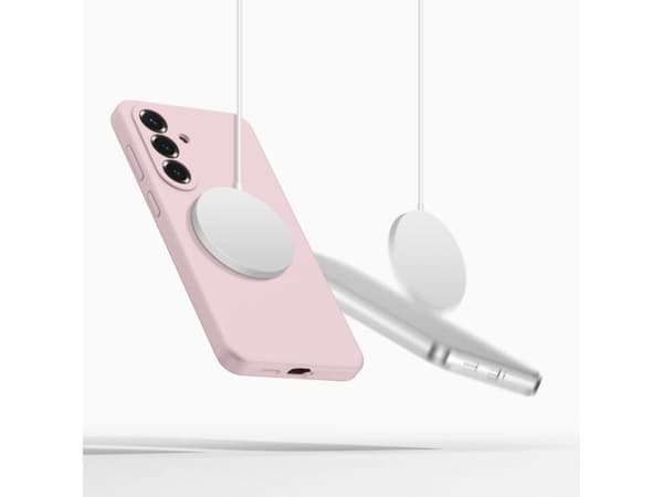 Tech-Protect Silicone MagSafe Case for Samsung Galaxy S26 - Pink