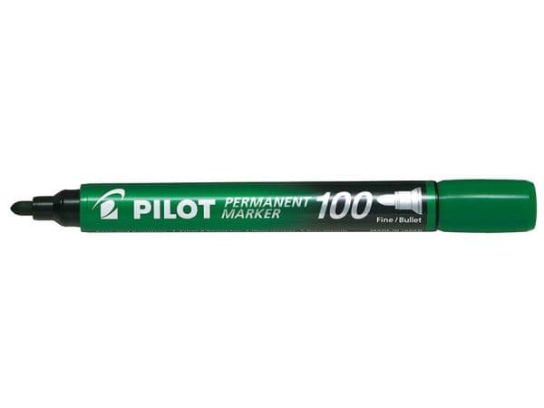 Pilot Permanent Marker 100, Grønn, 1 mm, 4,5 mm