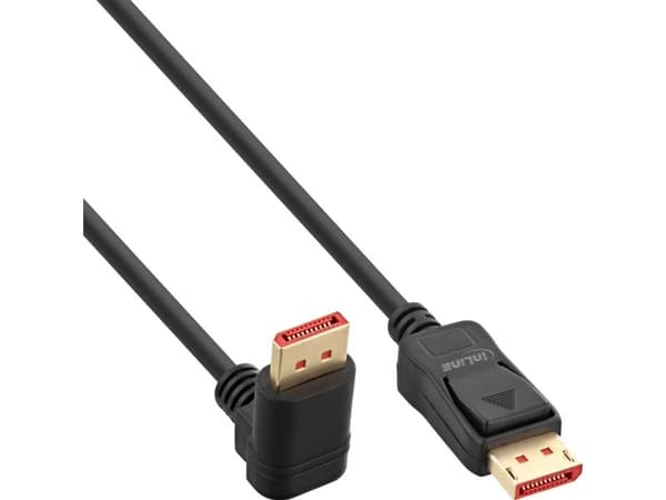 InLine 17153U, 3 m, DisplayPort, DisplayPort, Hankjønn, Hankjønn, Svart