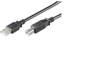 MicroConnect USB 2.0 - USB-kabel - USB typ B (hane) till USB (hane) - USB 2.0 - 5 m - svart