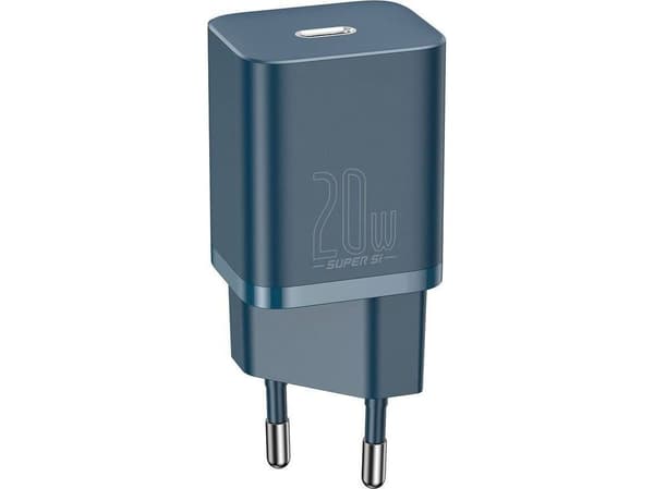 Baseus Super Si 1C hurtiglader USB Type C 20 W Power Delivery - blå (CCSUP-B03)