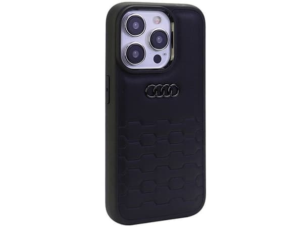 Audi GT Synthetic Leather case for iPhone 15 Pro Max - black