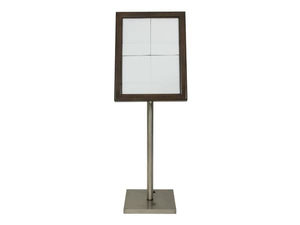 Securit® CLASSIC informationsdisplay i mørkebrun