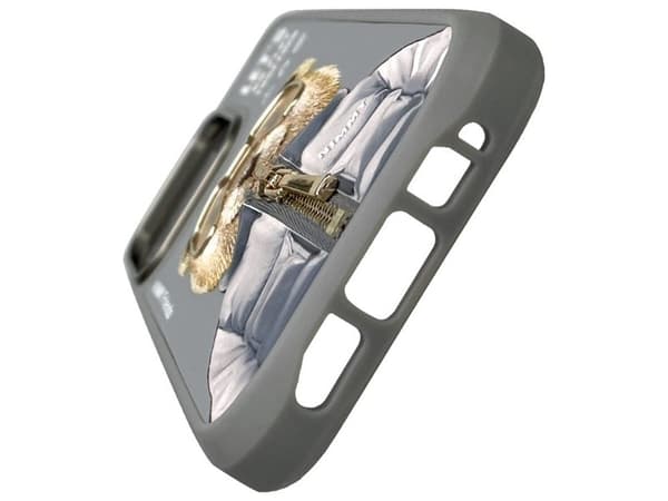 Nimmy Cool&Cute 2.0 bjørne-etui til iPhone 16 Pro Max - Grå