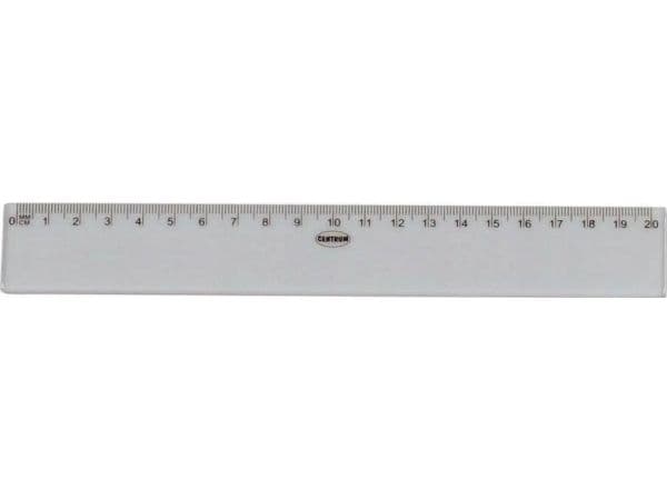 Lineal 20 cm plast 80726