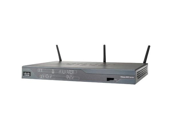 Cisco C886, Nopea Ethernet, DSL WAN, Musta