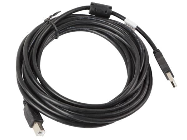 Lanberg - USB-kabel - USB (hane) till USB typ B (hane) - USB 2.0 - 5 m - svart