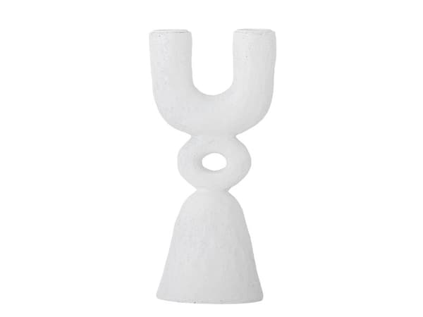 BLOOMINGVILLE Syra ljusstake, vit, polyresin