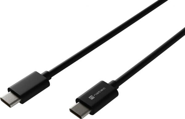 Natec USB-C - USB-C 1m musta USB-kaapeli (NKA-2146)