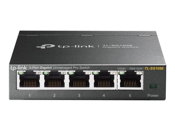 TP-Link Easy Smart TL-SG105E - Switch - 5 x 10/100/1000 - stasjonær