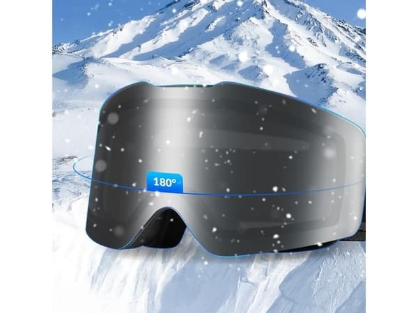 Qunature black frameless skibriller - svart