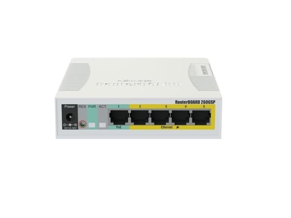 NET SWITCH 5PORT 1000M 1SFP CSS106-1G-4P-1S MIKROTIK