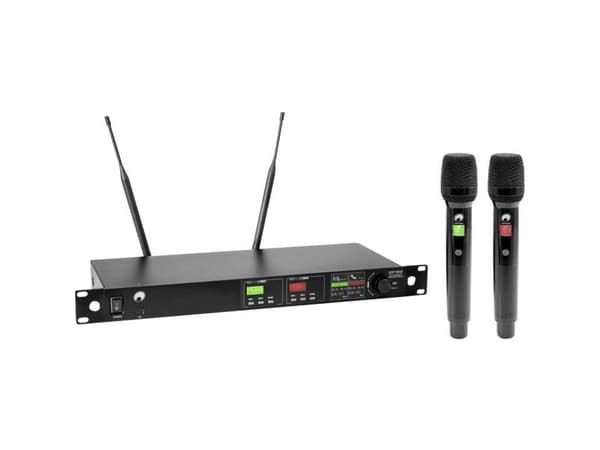 Omnitronic UHF-602 langaton mikrofonisarja musta