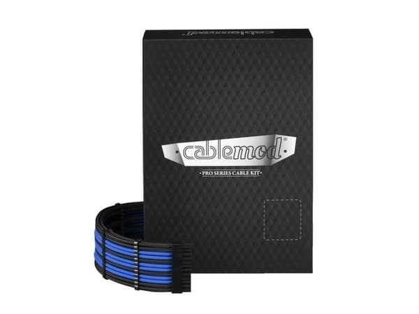 CableMod PRO ModMesh RT-Series Cable Kit - Strømkabelsett - svart, blå