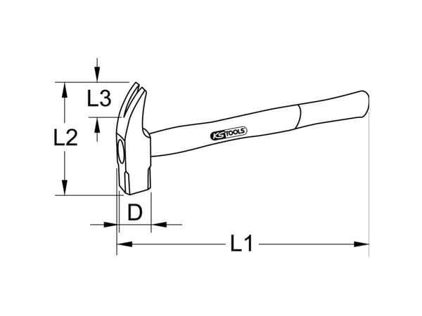 KS Tools 963.2152 9632152 Klohammer 1 stk