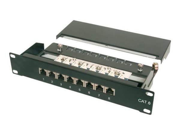 DIGITUS - Patch-panel - CAT 6 - STP - RJ-45 X 8 - 1U - 10"