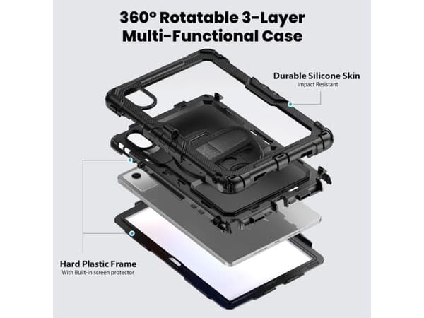 Tech-Protect solid skal till Lenovo Idea Tab 11.0 TB-336 - svart