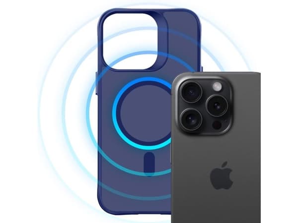 3mk Smoke MagCase til iPhone 16 Pro - blå gjennomskinnelig