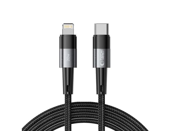 Tech-Protect UltraBoost Lightning/USB-C PD 20W 3A 2 m kabel - grå