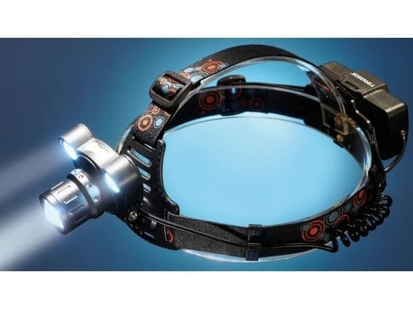 Hodelykt Tiross LATARKA Czolowa LED COB hodelykt med bevegelsessensor