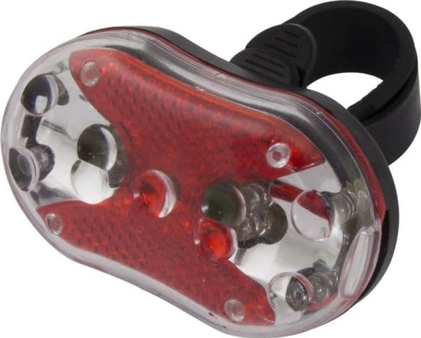 Esperanza EOT010, Baklys, Sort, Rød, Hvit, Plast, LED, Rød, Rød