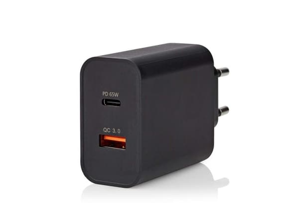 Nedis WCPD65W130BK, Innendørs, AC, Sort