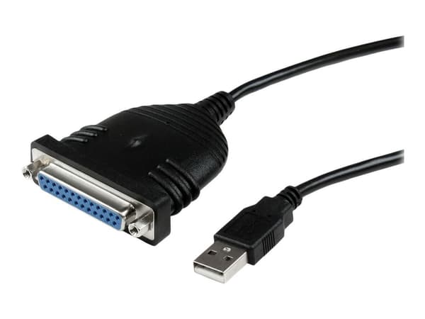 StarTech.com 6 ft / 2m USB to DB25 Parallel Printer Adapter Cable - 2 Meter USB to IEEE-1284 Printer Cable - USB A to DB25 M/F (ICUSB1284D25) - Par...