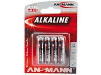ANSMANN Micro - Batteri 4 x AAA - alkaliskt