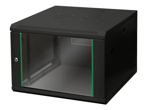 DIGITUS Dynamic Basic DN-19 07U-6/6-EC-SW - Rack skåp - väggmontering - RAL 9005 - 7U - 19"