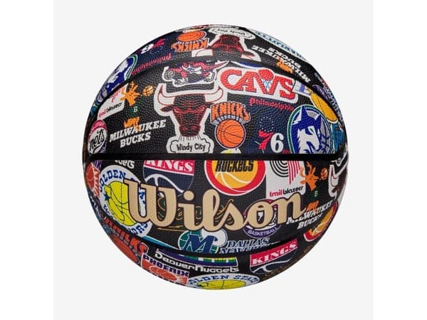 Wilson NBA All Team Retro, Multifärg, Inomhus & utomhus, NBA, 1 styck