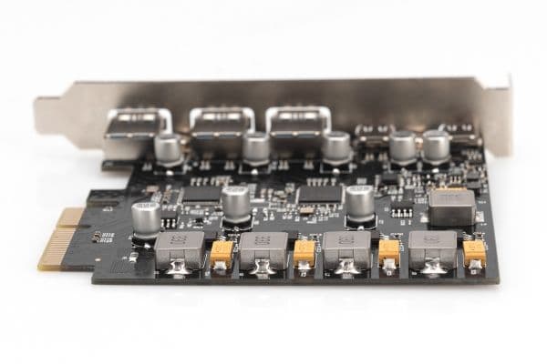 DIGITUS PCIe-kortti 10 Gbps 2x USB-C/3x USB-A