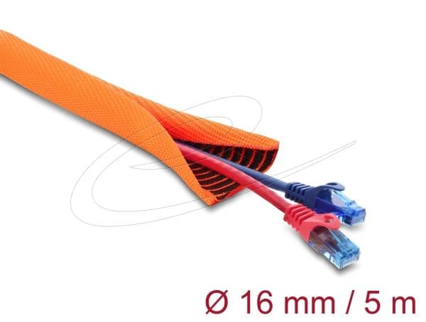 Delock - Kabelhanteringsfodral - 5 cm - orange