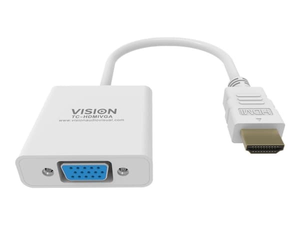 Vision Techconnect - Videotransformator - HDMI - VGA - hvit