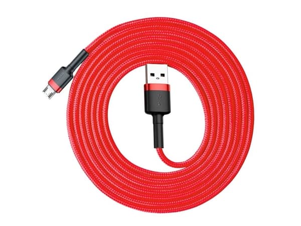 Baseus CAMKLF-C09, 2 m, USB A, Micro-USB B, Röd