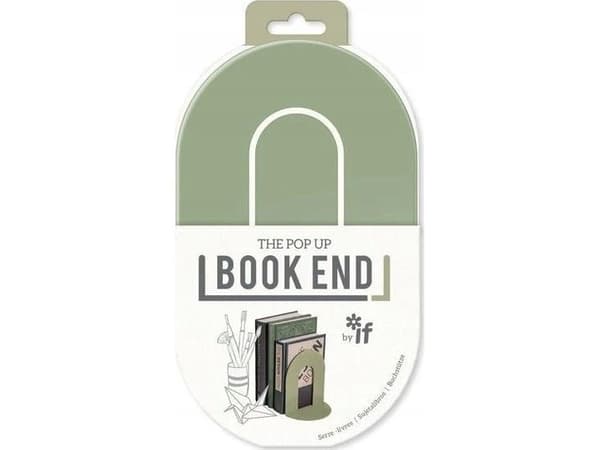 IF Book End bokstöd oliv