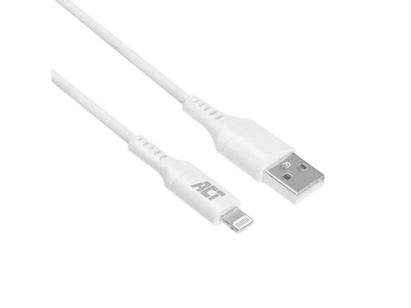 ACT AC3012 Lightning-kabel 2 m Wit