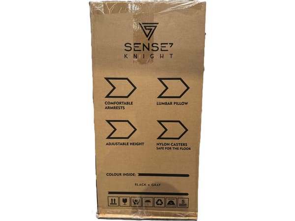 SENSE7 Knight nojatuoli musta-harmaa
