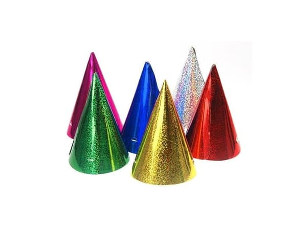 Partyhat holografisk, multi